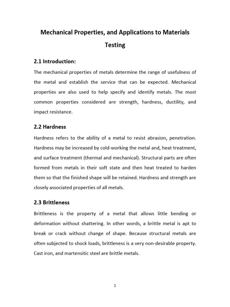 Mechanical Properties of Engineering Materials | PDF | Ductility ...