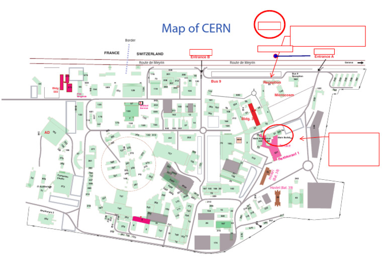 Plan et accès au CERN | PDF