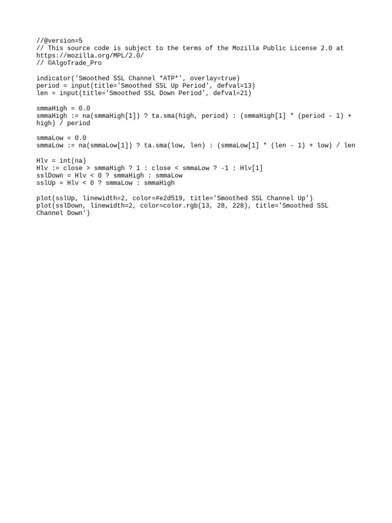 Smoothed SSL Channel Code | PDF
