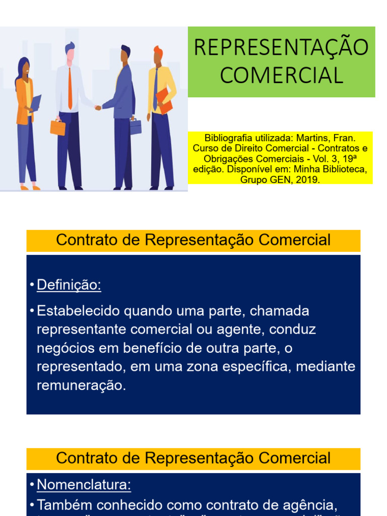 Contrato de Representação Comercial: Guia Completo | PDF | Conceitos ...