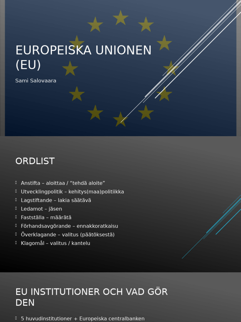 Europeiska Unionen (EU) | PDF