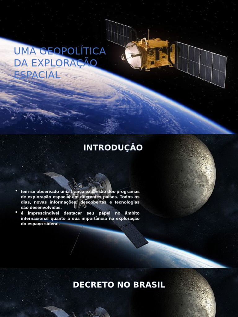 Geopolítica da Exploração Espacial | PDF | Exploração espacial | Espaço ...