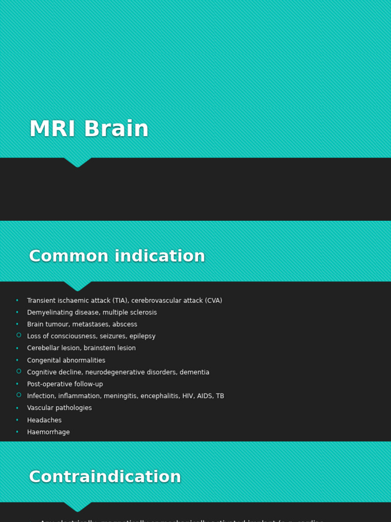 MRI Brain | PDF | Magnetic Resonance Imaging | Human Diseases And Disorders