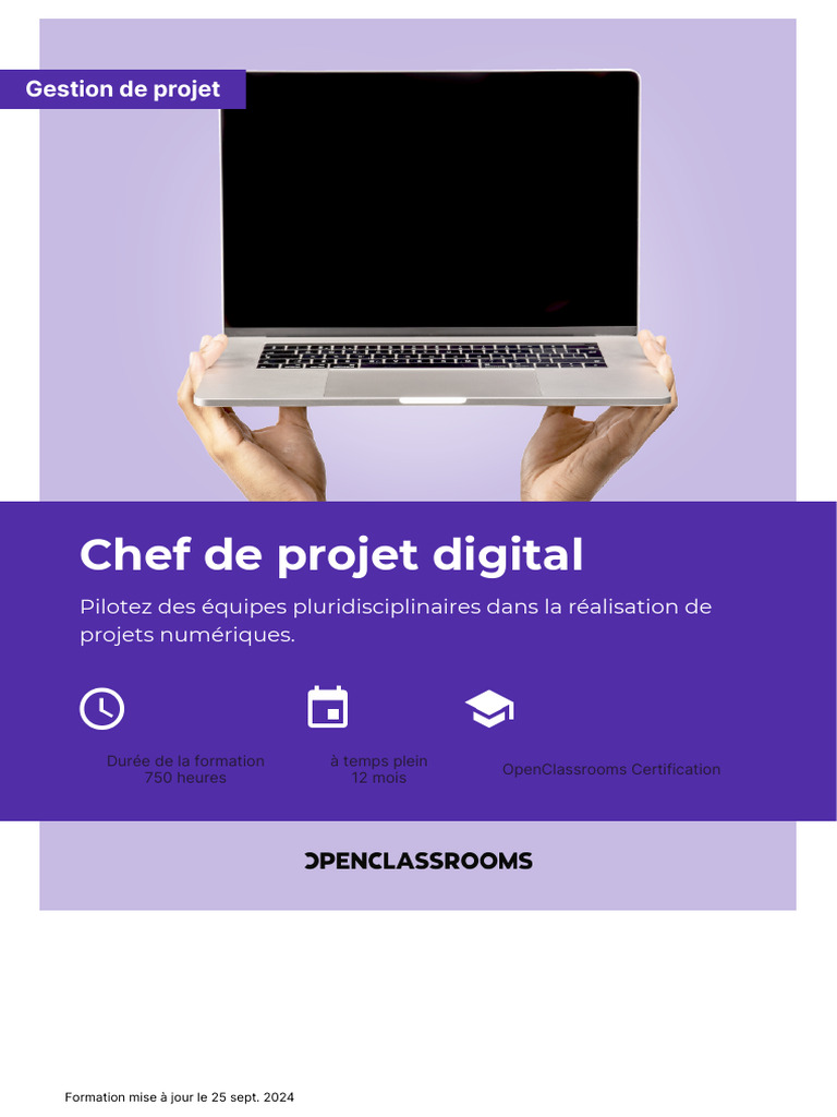 Formation Chef de Projet Digital 2024 | PDF | Gestion de projet ...