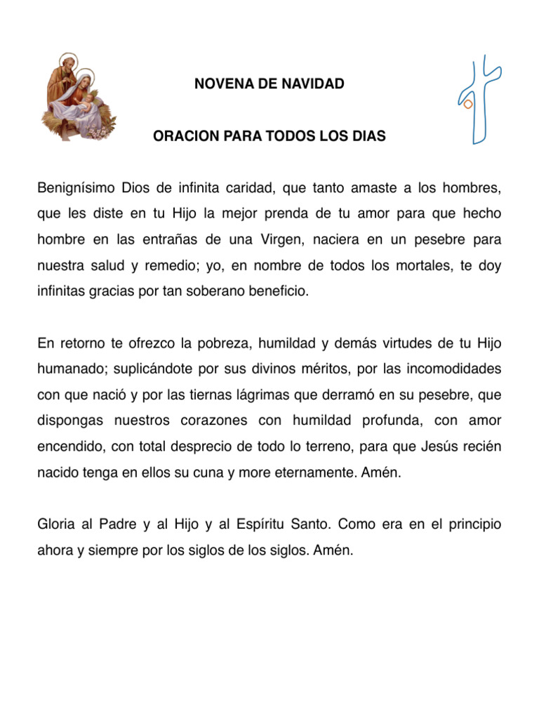 Novena de Navidad 2024: Oraciones y Gozos | PDF | María, madre de Jesús ...