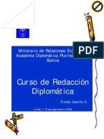 Curso Sobre Redaccion Diplomatica, Academia Diplomática