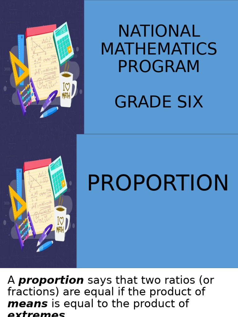 Grade 6 Proportions Explained | PDF