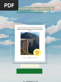 Engineering Fundamentals Problem Solving 7th Edition Arvid R Eide Roland D Jenison Steven K Mickelson Larry L Northup All Chapters Instant Download