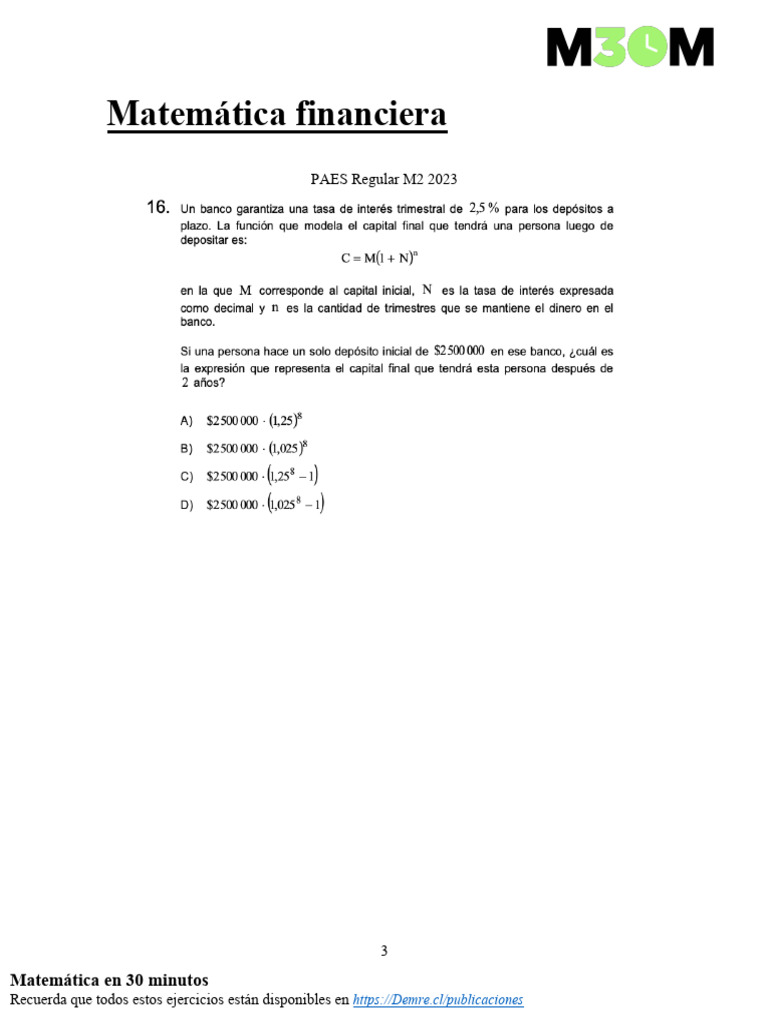 1 - Matemática Financiera | PDF