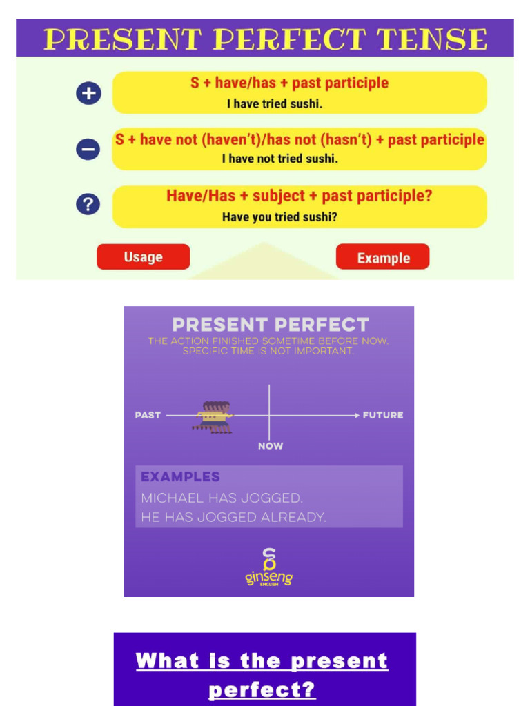 Present Perfect | PDF