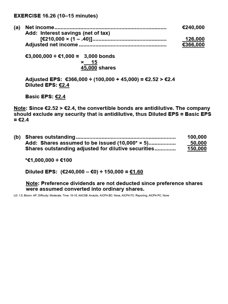 Earnings Per Share Calculation Guide | PDF | Earnings Per Share ...