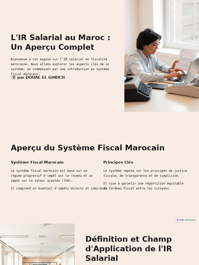 IR Salarial au Maroc : Guide Complet | PDF | Impôts | Impôt sur le revenu
