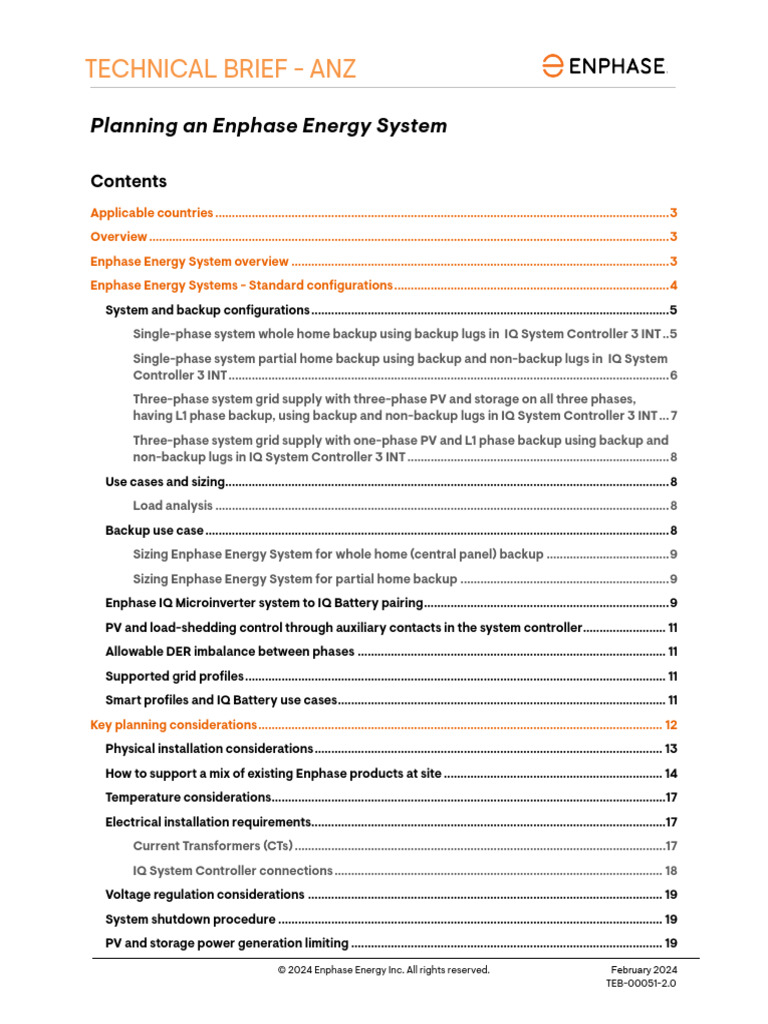 Planning An Enphase Energy System-TEB-00051-1.0-ANZ-2023-08-07 | PDF ...