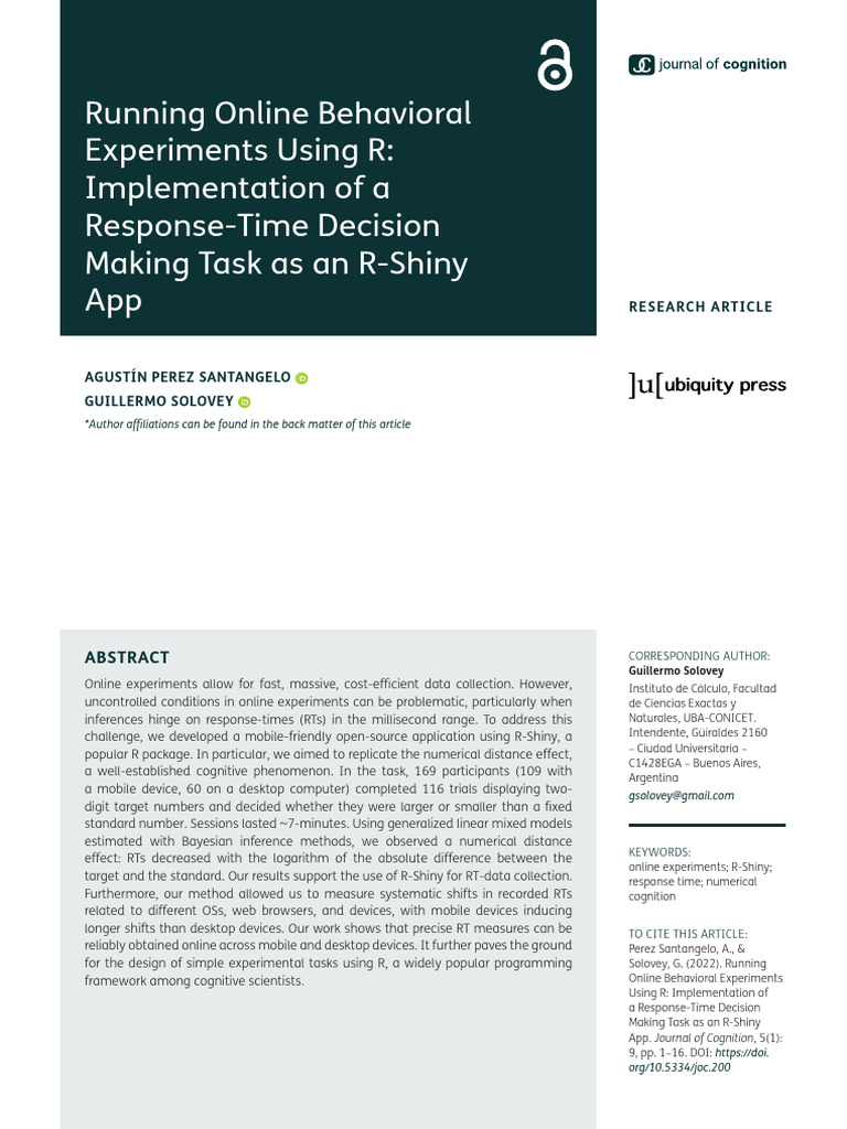 Online RT Decision-Making with R-Shiny | PDF | Statistics | Probability ...