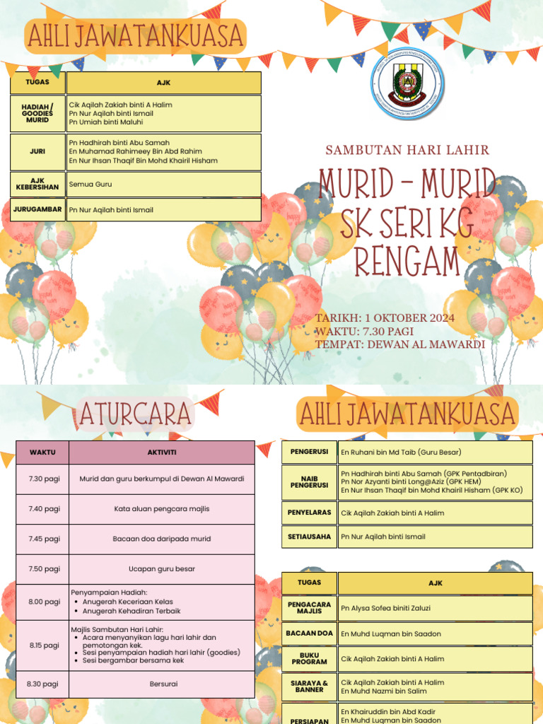 Buku Program Sambutan Hari Lahir | PDF