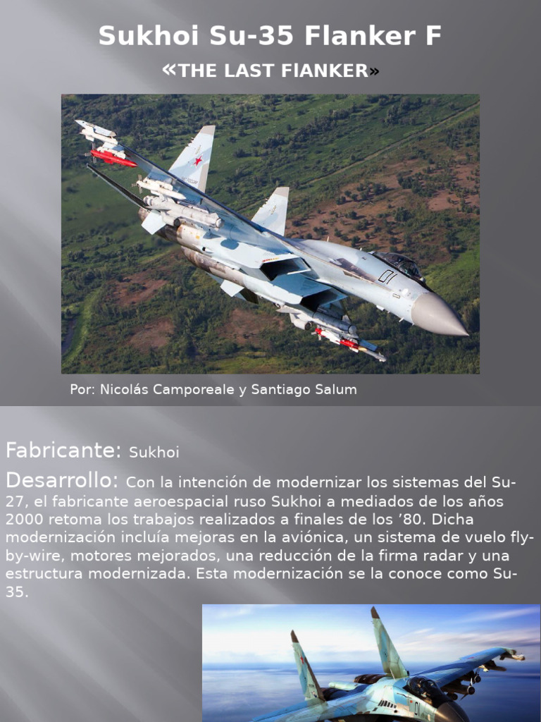 Sukhoi Su-35: Características y Capacidades | PDF