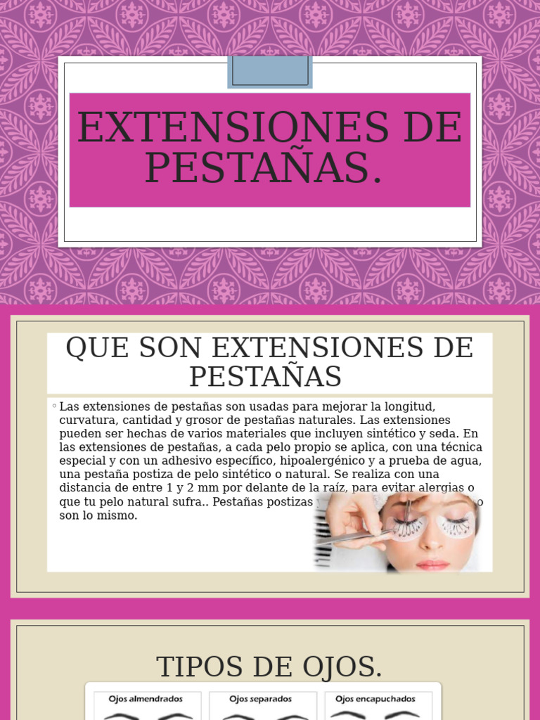 Extensiones de Pestañas | PDF | Especialidades Medicas | Enfermedades y ...