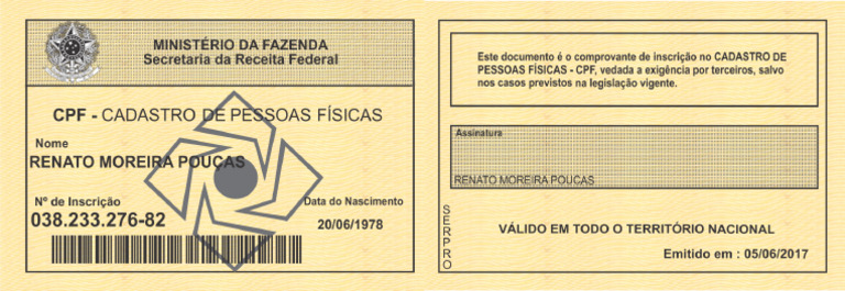 CPF Versao Nova Atualizada | PDF