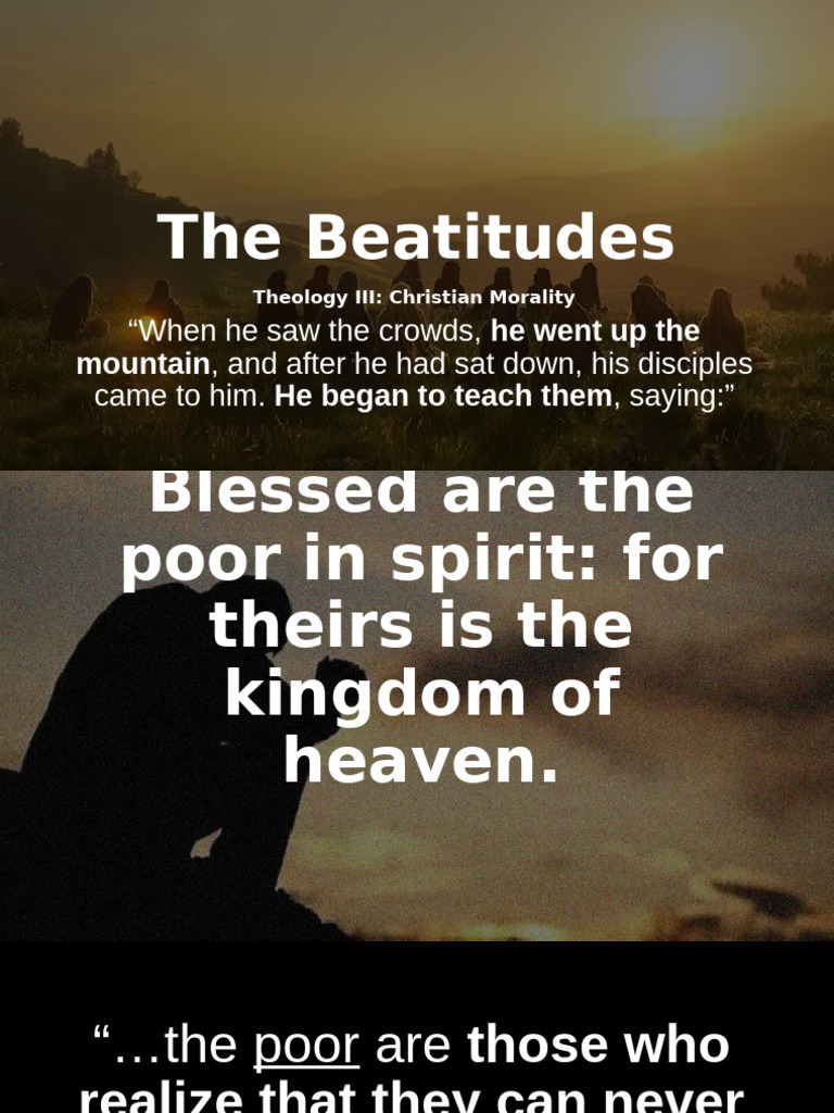 Understanding the Beatitudes' Values | PDF | Salvation | Religious ...