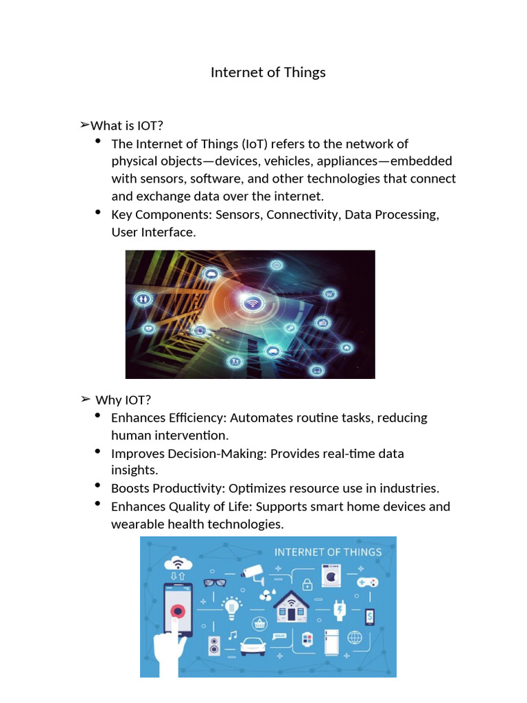 Understanding the Internet of Things (IoT) | PDF