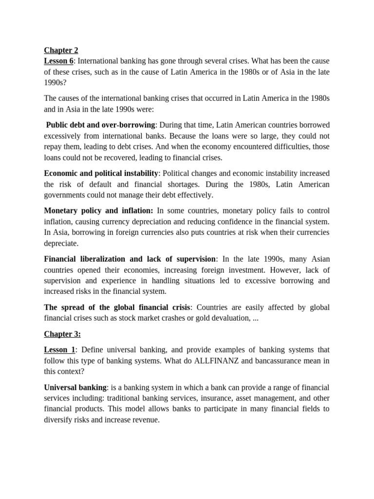 Causes of International Banking Crises | PDF | Financial Crises | Banks