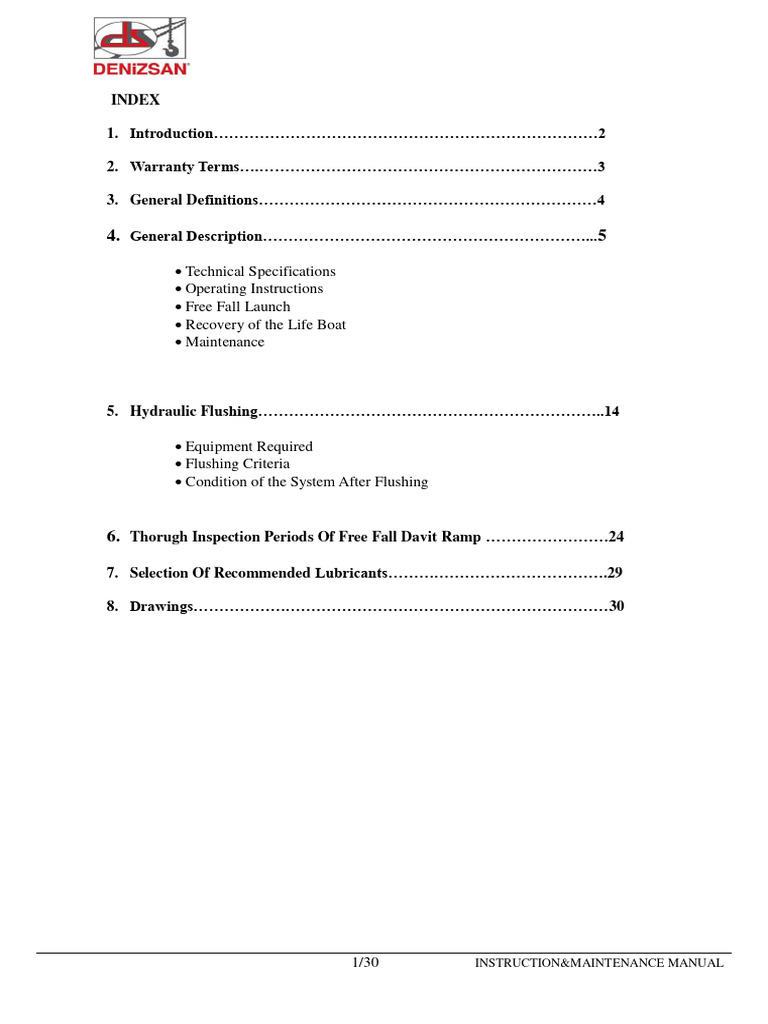 Free Fall Davit Ramp Manual | PDF | Reynolds Number | Filtration
