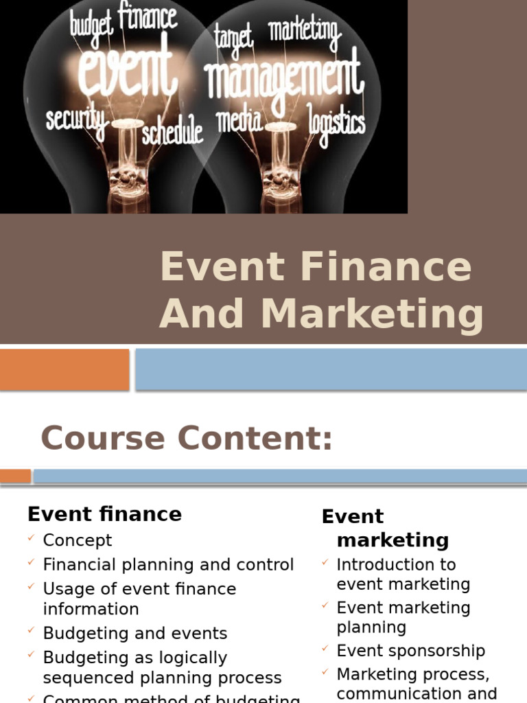 Financial Planning for Event Management | PDF | Marketing | Sponsor ...