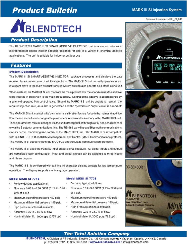 Blendtech MARK III SI Additive Injector | PDF | Power Supply ...