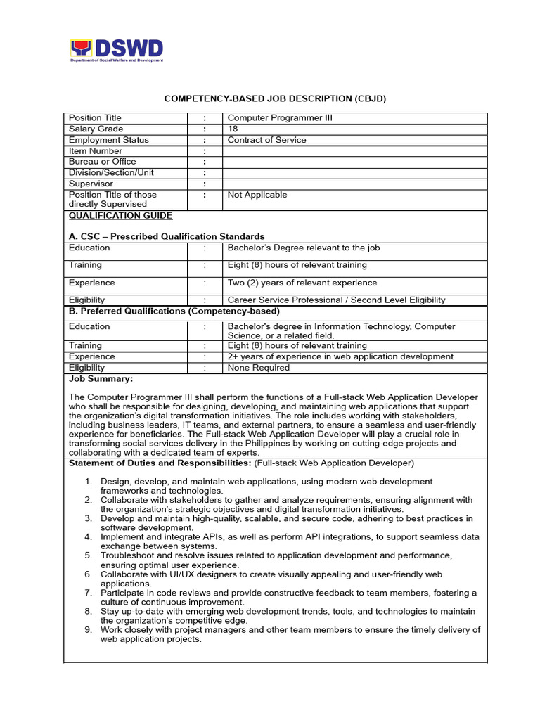 CP Iii Fullstack Developer | PDF | Web Development | Computing