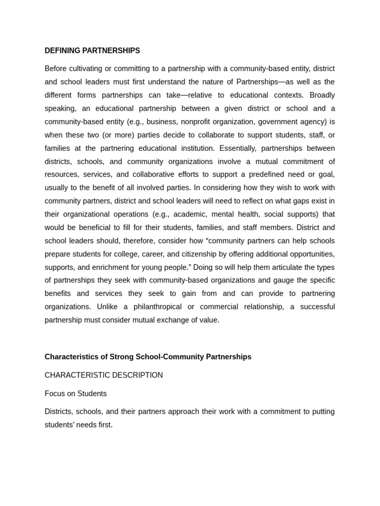 Toto, Shahida - Establishing Effective School Community Partnership ...