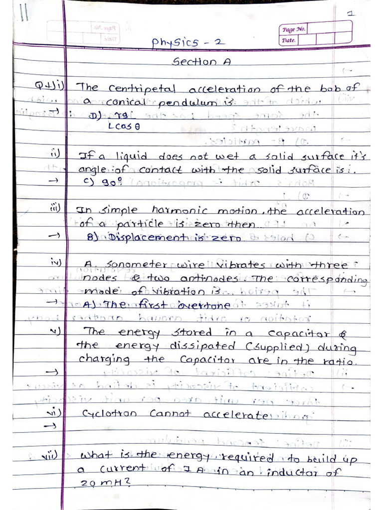 Physics Test 2 | PDF