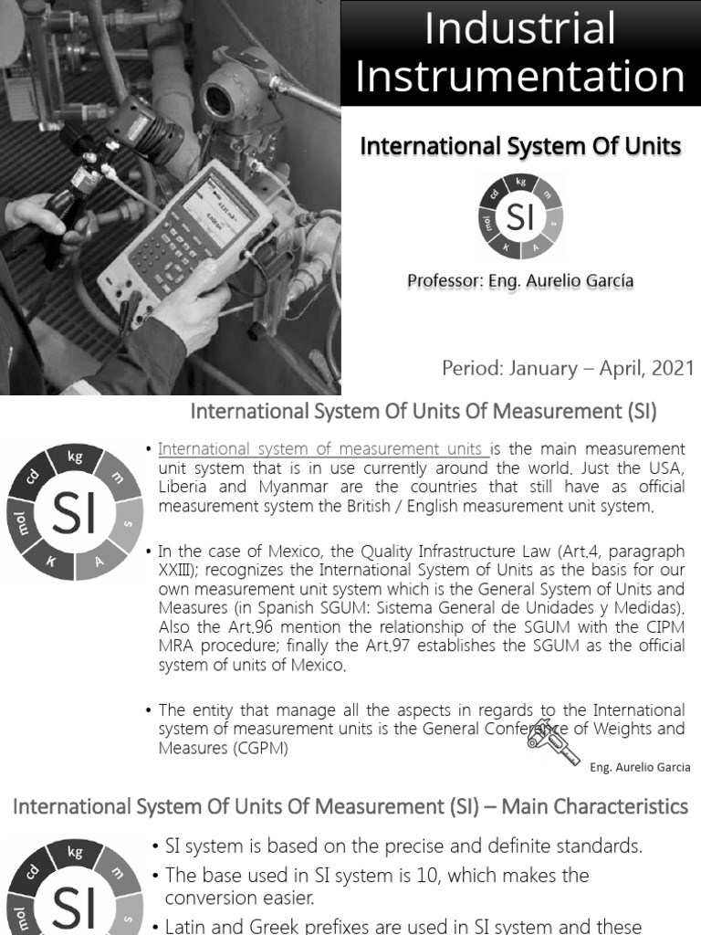 3_Industrial Instrumentation_International System Of Units_G 4 | PDF ...
