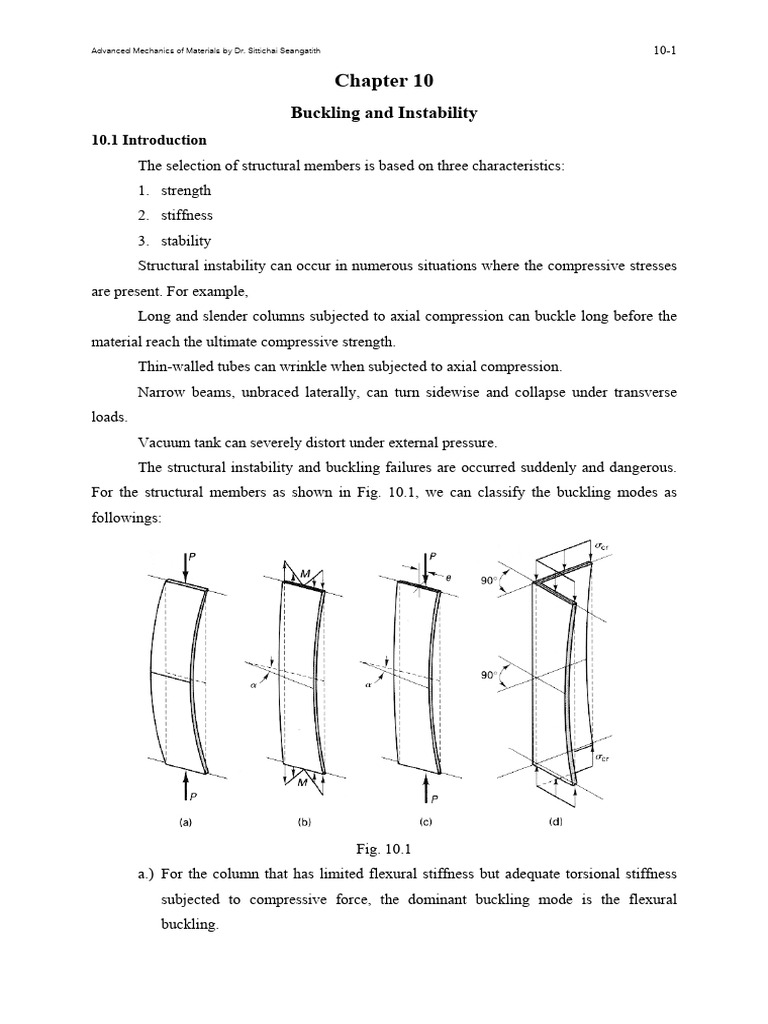Buckling and Instability in Structures | PDF | Buckling | Strength Of ...