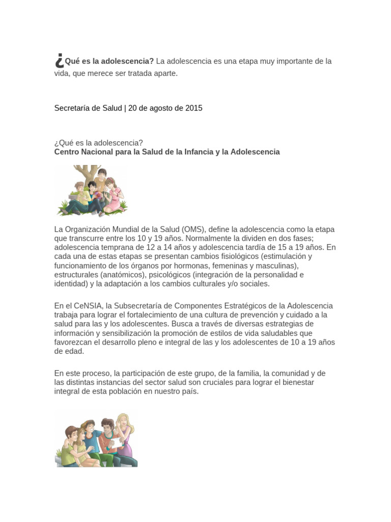 Importancia de la Lectura en Adolescentes | PDF | Aprendizaje ...