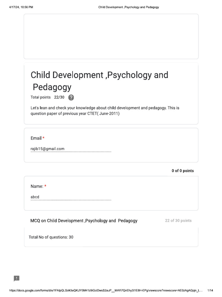Child Development | PDF