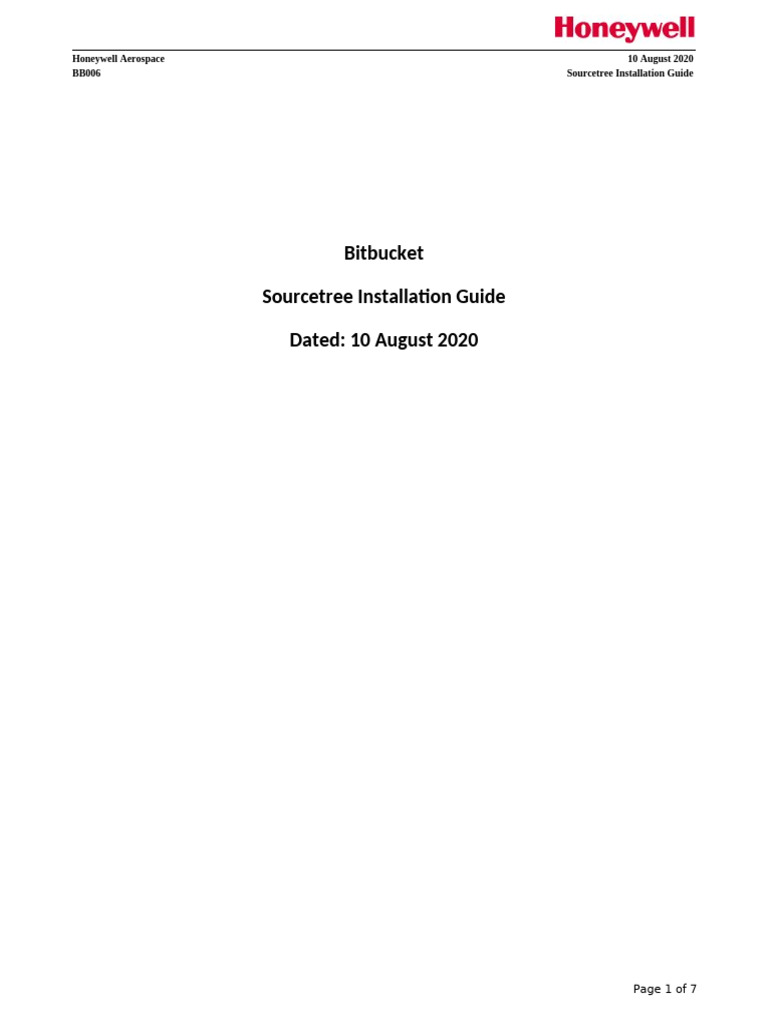 Sourcetree Installation Guide for Honeywell | PDF | Superuser ...