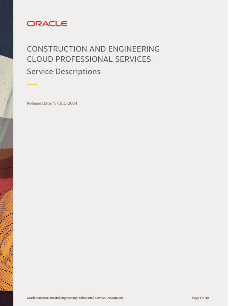 Oracle Construction Cloud Services Guide | PDF | Cloud Computing ...