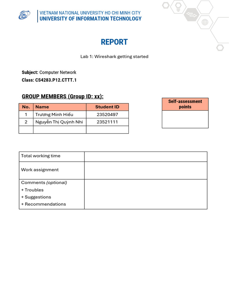 Wireshark Lab Report: Packet Analysis | PDF | Internet Protocols ...
