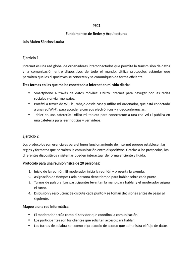 Fundamentos de Redes y Protocolos | PDF | Red de computadoras ...