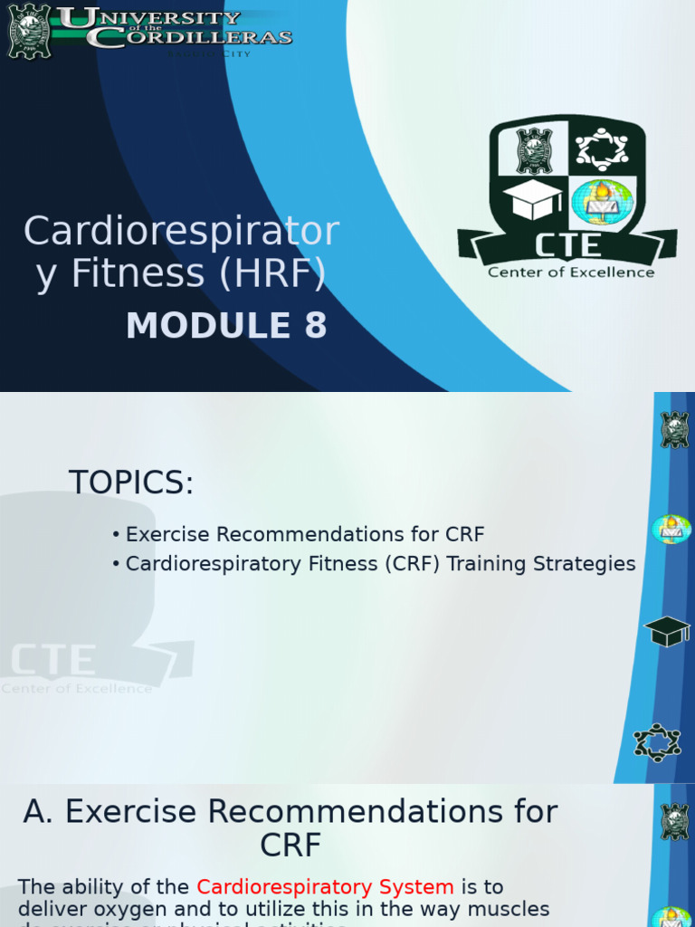 Cardiorespiratory Fitness Training Guide | PDF | Physical Fitness ...
