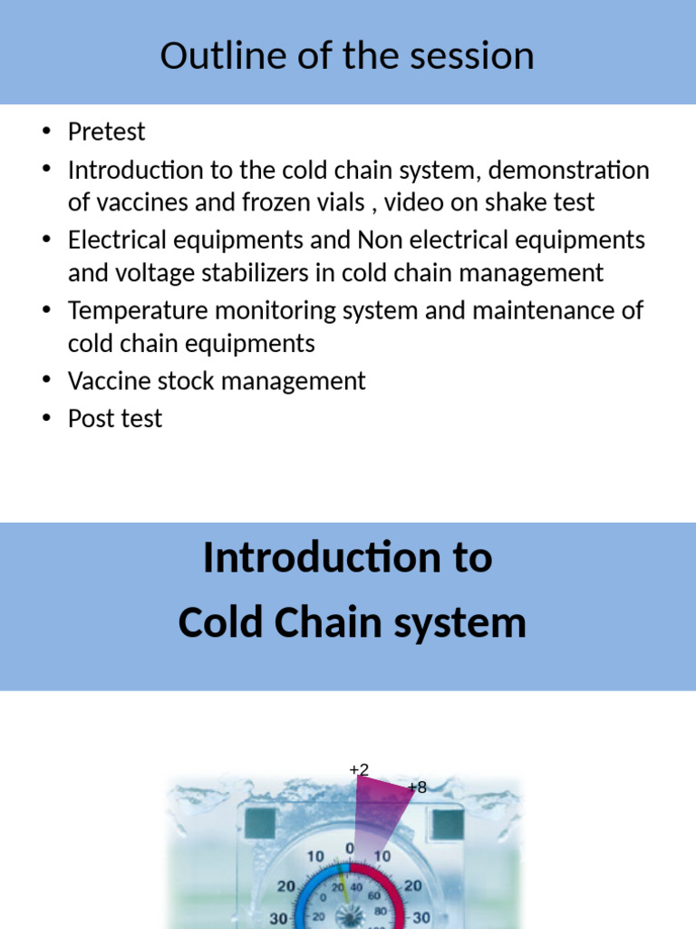 Cold Chain Management for Vaccines | PDF | Vaccines | Ice