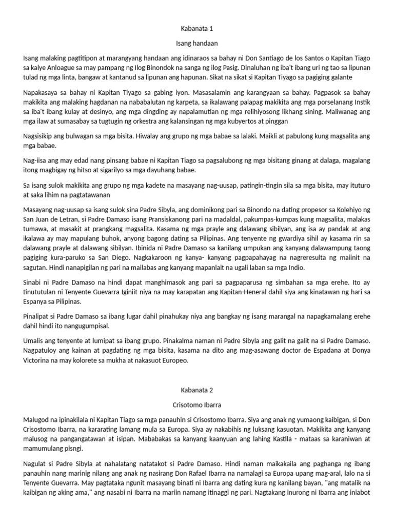 Noli mi kabanata 1 34 pdf