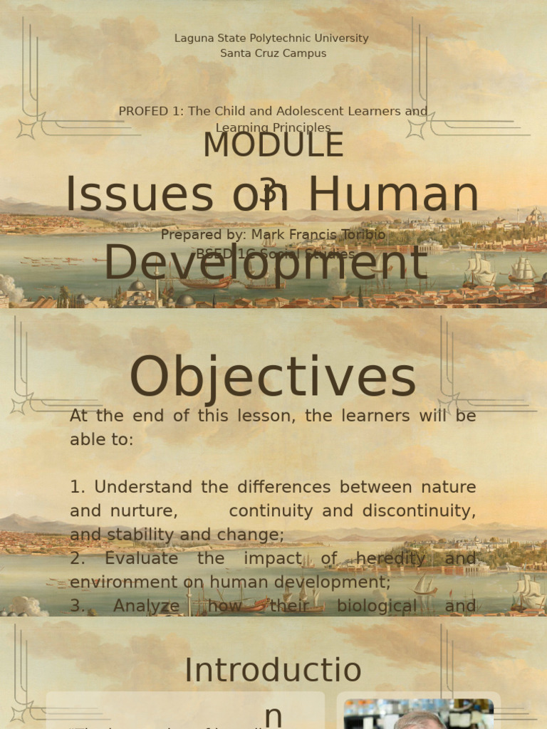 Human Development: Nature vs. Nurture | PDF | Nature Versus Nurture ...
