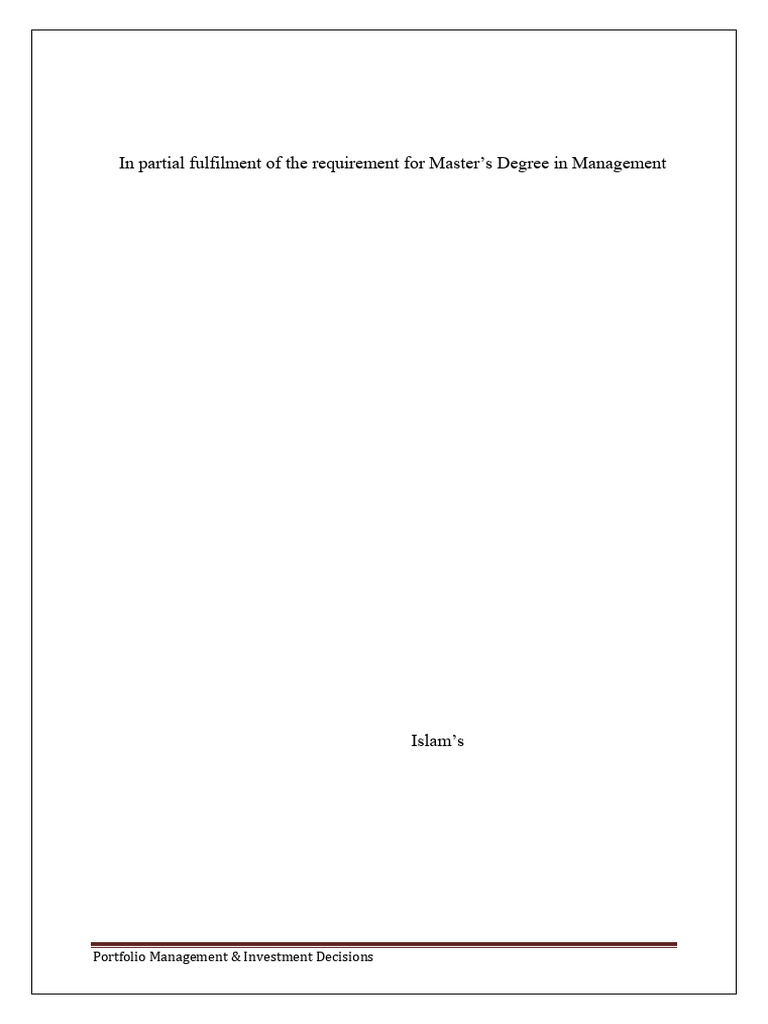 Initial Pages | PDF | Investing | Investment Management