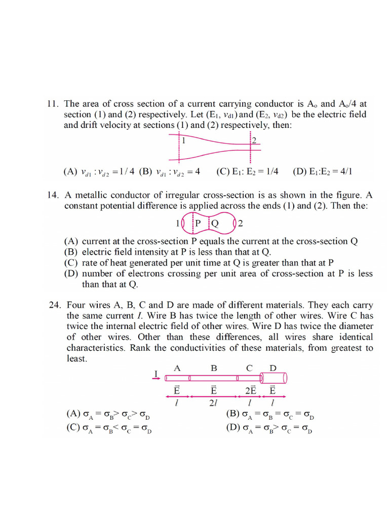 DPP On Current Electricity - 1 | PDF
