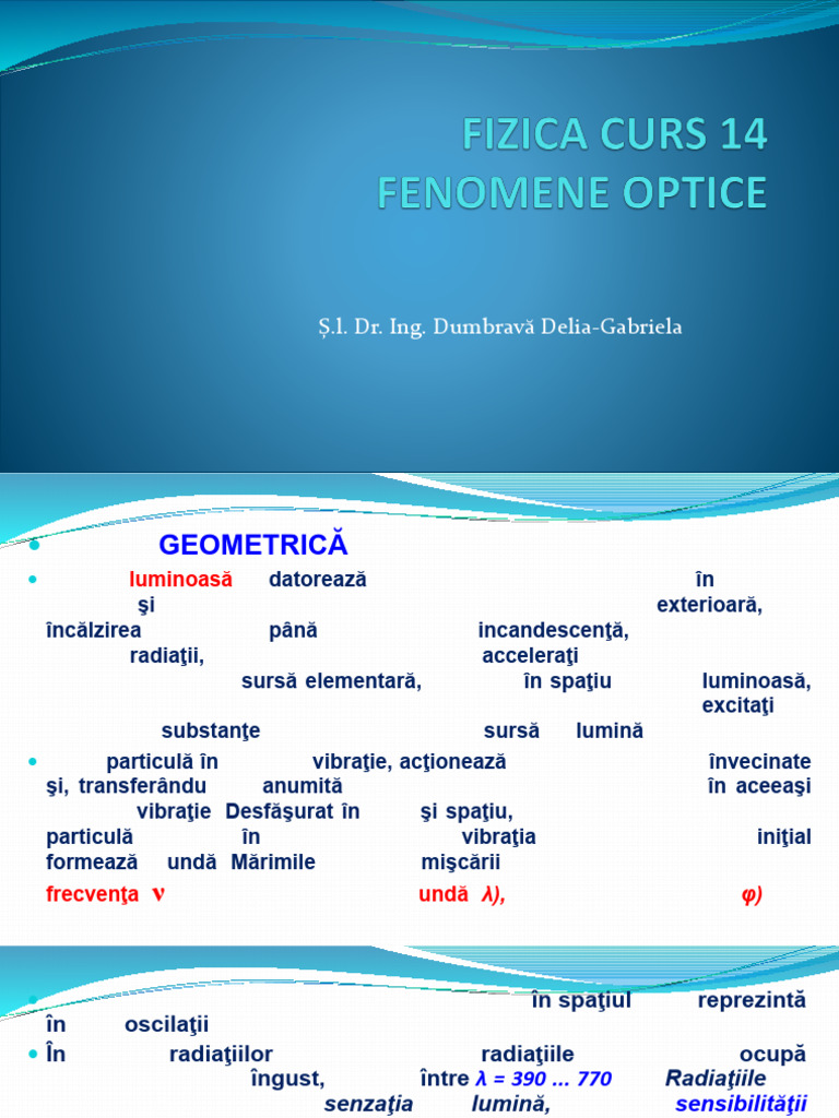 Fizica Cursul 14 | PDF