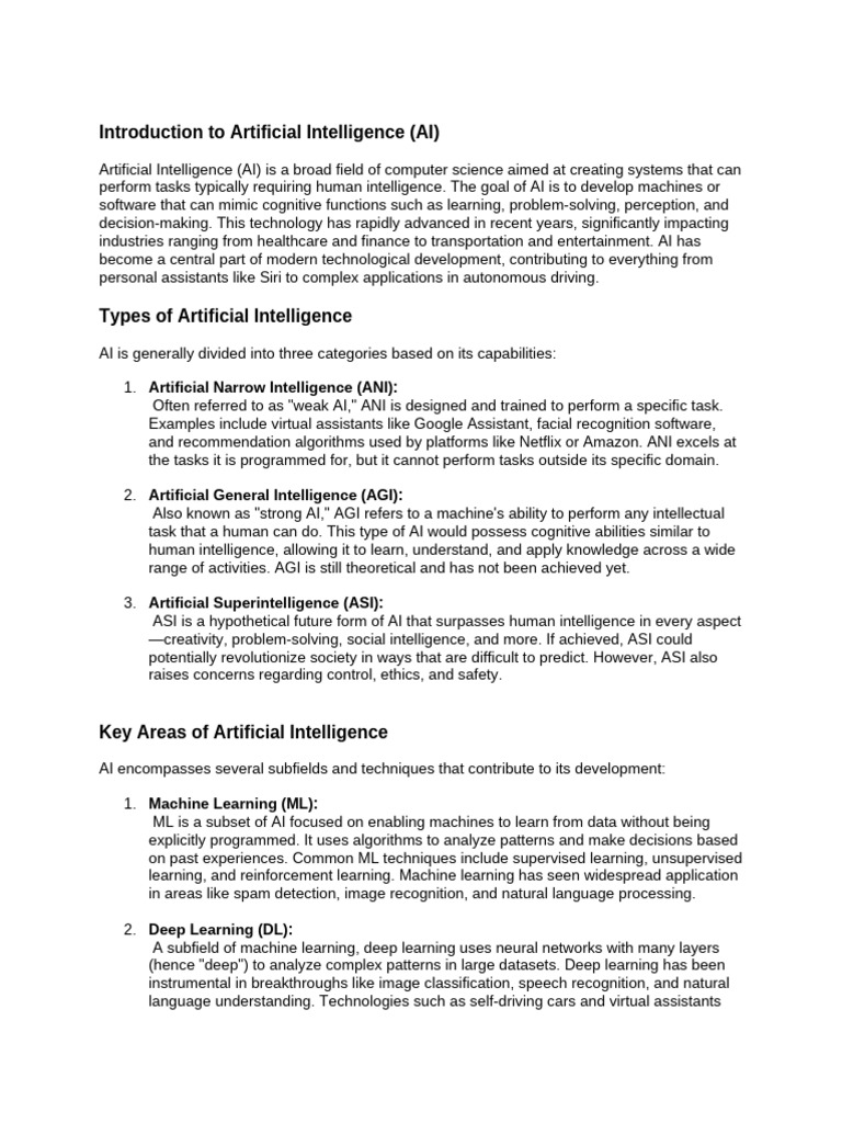 AI | PDF | Artificial Intelligence | Intelligence (AI) & Semantics