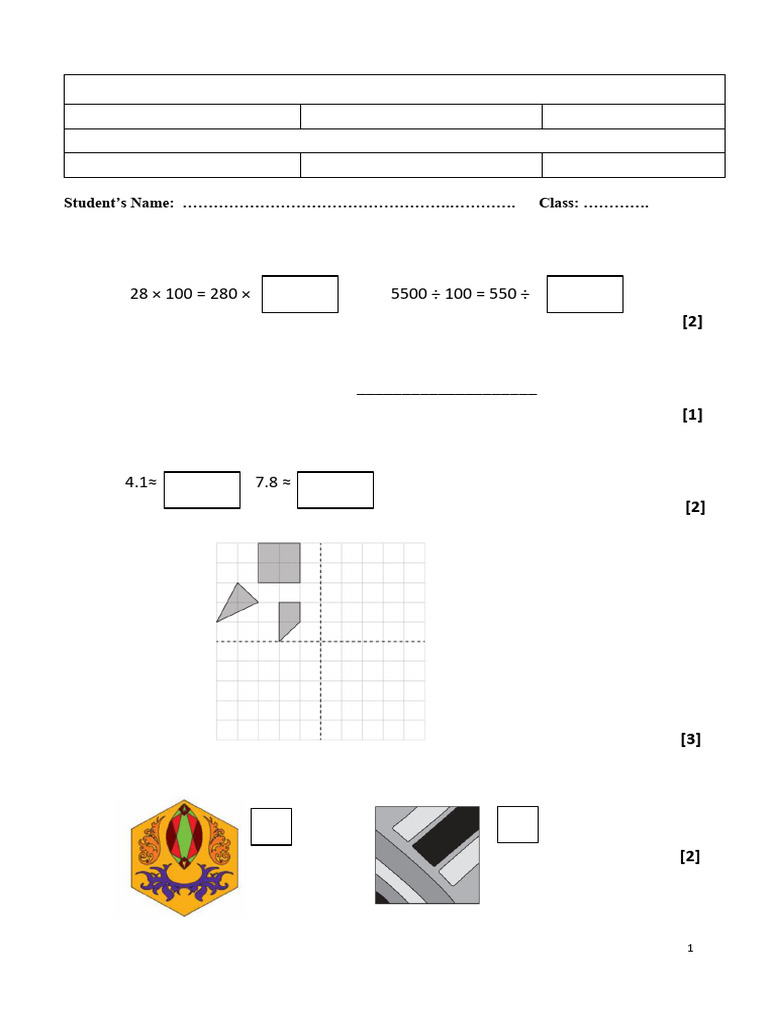 cambridge grade 4 maths worksheets pdf