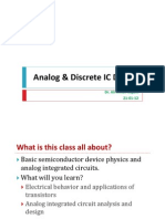 Analog & Discrete IC Design: Dr. Ali Imran Najam 21 01 12