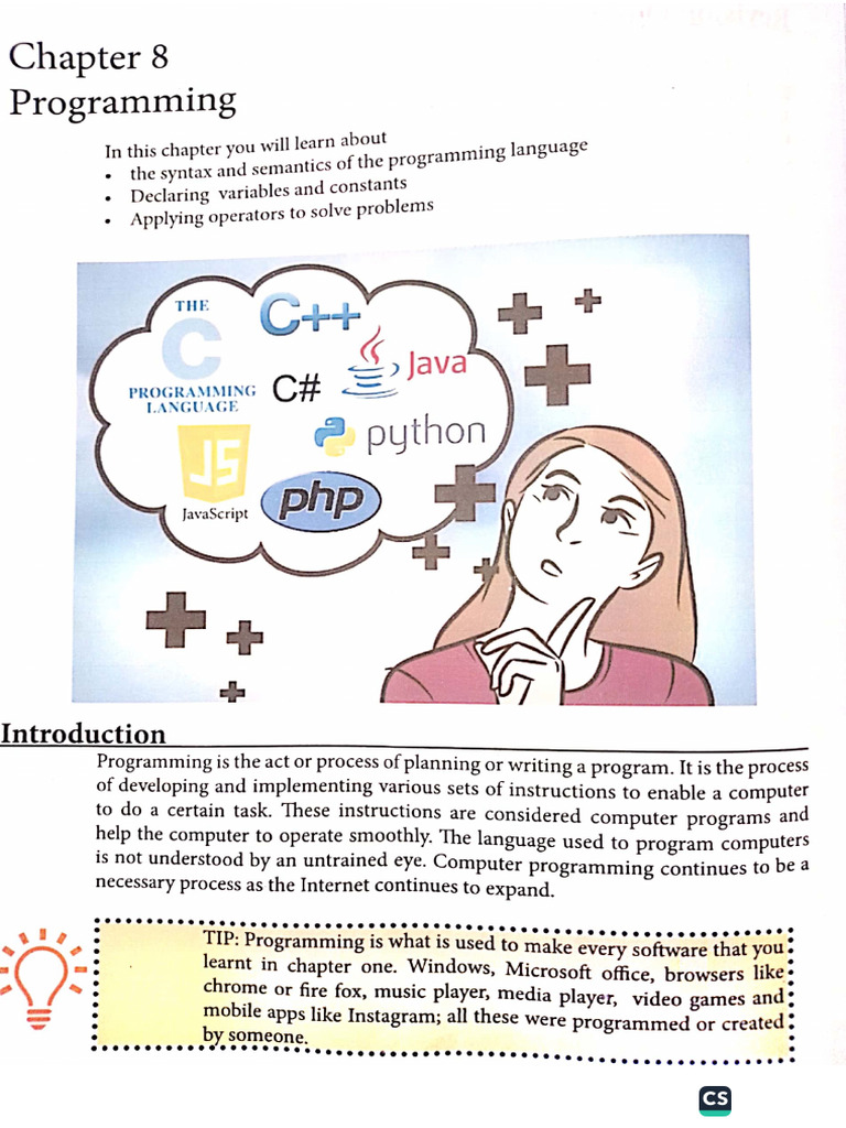 Programming Form 1 Txtbk | PDF